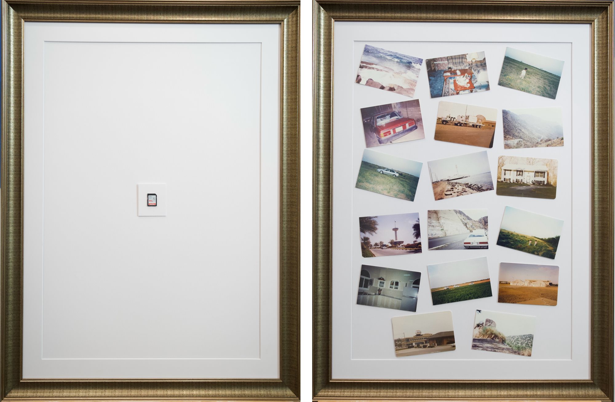 Thakerah (Memory), the two-frame installation